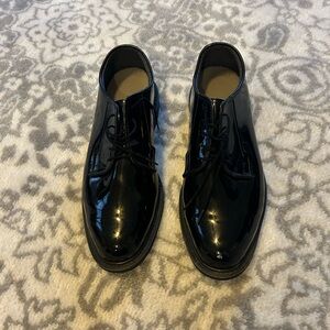 Bates Glossy Black Oxfords